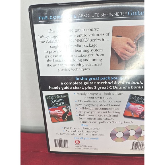 The Complete Absolute Beginners Pack Complete Guitar Amsco Cd's & Dvd's Sealed - Picture 8 of 9